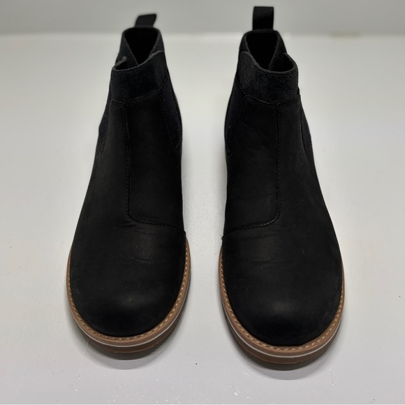 Chaco Women’s Black Leather Chelsea Boots Size 7 Waterproof Lug Sole Like New - Picture 4 of 12